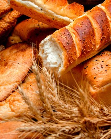 Various bread on top of each other