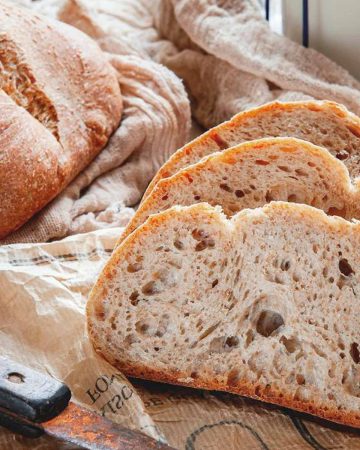 Slices of a sourdough bread